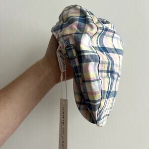 NEW Janie & Jack Plaid Newsboy Hat Size‎ 2T to 3T
